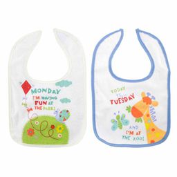 NeonateCare Days Of The Week 7 Bibs - Multicolour( Color and design may vary) image 3