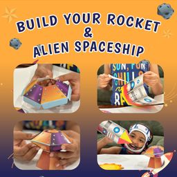 The Curious Bees - Space Safari Craft Kit | 4 in 1 Craft Box image 3