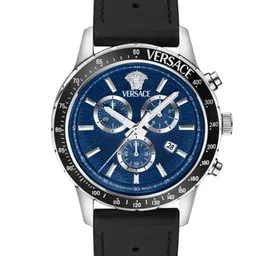 Versace Men Brass Dial & Leather Straps Analogue Watch VEZCA0124-image-90