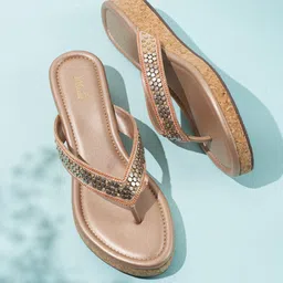 Inc 5 Embellished Ethnic Wedge Sandals-55