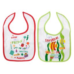 NeonateCare Days Of The Week 7 Bibs - Multicolour( Color and design may vary) image 5
