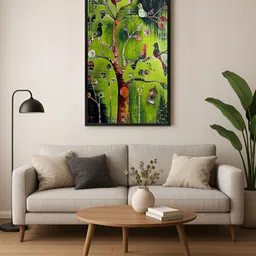 999Store Green & Brown Canvas Other Wall Paintings-image-91