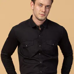 USMC Men Smart Slim Fit Opaque Casual Shirt-image-93