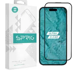 Sprig Edge To Edge Tempered Glass for Apple iPhone 15 Plus (Pack of 1) image 1
