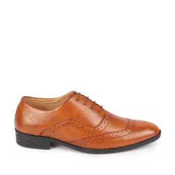 Fausto Men's Tan Oxford Shoes-image-21