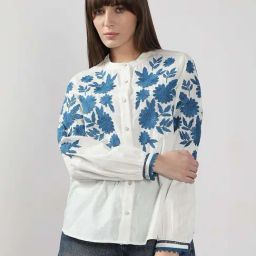 Vero Moda White Embroidered Shirt-image-48