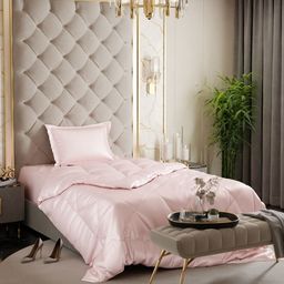 Stoa Paris Pink Solid 3 Piece Single Regular Bedding Set-image-32