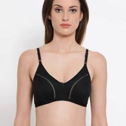 Clovia Black Non Wired Non Padded Full Coverage Bra-image-57
