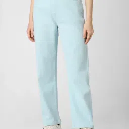 Van Heusen Blue Cotton Regular Fit Mid Rise Jeans-picture-12