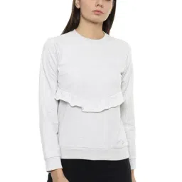 Van Heusen Grey Textured Sweatshirt-image-9