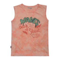Gini & Jony Boys Orange Printed Vest-image-66