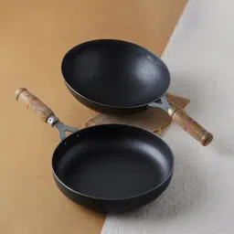 The Indus Valley Pre Seasoned Black Iron Cookware Set-43