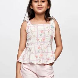 AND girl White Floral Print Top-image-64