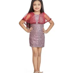 Peppermint Kids Wine Sequence Dress-picture-40