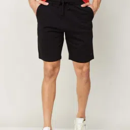 Fame Forever by Lifestyle Black Cotton Regular Fit Shorts-picture-21