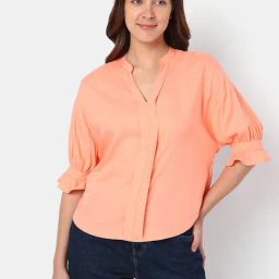 Vero Moda Peach Regular Fit Top-image-14