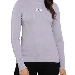 Calvin Klein Purple Self Slim Fit Sweater-picture-41