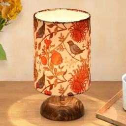 Homesake Red Wood Table Lamp-21