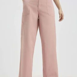 Pepe Jeans Pink Cotton Straight Fit Trousers-picture-14