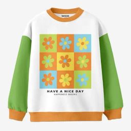 Bonkids GirlsFloral Printed Sweatshirt-image-39