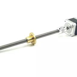 Invento Nema 17 4.2 Kg-cm Stepper Motor + Flexible coupling + 100mm (0.1 Mtr.tr)-21