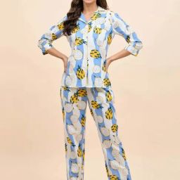 Mabish By Sonal Jain Multicolored Cotton Printed Top Pant Set-image-10