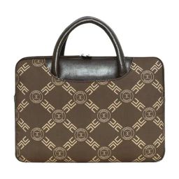 Esbeda Brown Printed Medium Laptop Bag - 15 inches-11