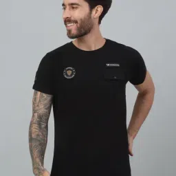 Cantabil Black Regular Fit T-Shirt-picture-14