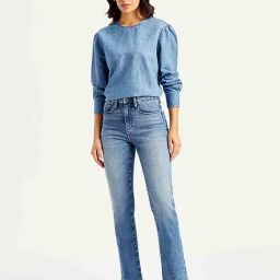Levi's Blue Blended Solid Jeans-image-6