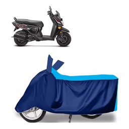 Auto Pearl Two Wheeler Cover for Honda CLIQ - Cyan, Blue-image-93