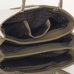 Stamp Women Colourblocked Structured Handheld Bag image 5