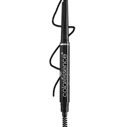 Coloressence 2 in 1 Dual Function Eye Brow Filling Pencil with Spoolie Black - 0.25 gm image 2