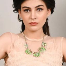 Odette Green Floral Princess Necklace-image-75