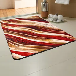 IVAZA Golden Brown Geometric Patterned 350 GSM Bathmat-image-88
