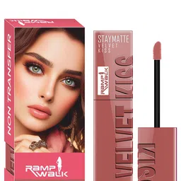 Ramp Walk Set Of 2 Velvet Kiss Liquid Lipstick - 3.5 ml Each -Nude 5 - Chocolate Brown 11 image 3