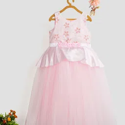 Toy Balloon Kids Girls Floral Embellished Fit & Flare Maxi Dress-96