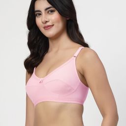 LILY Pack Of 4 Solid Full Coverage Regular Everyday Bra akihdar image 4