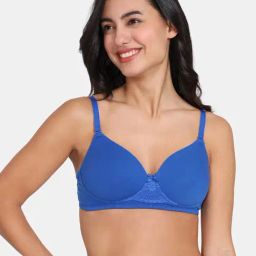 Zivame Blue Half Coverage Wireless Backless Bra-picture-35