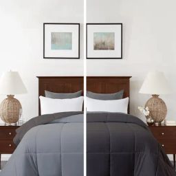 Razzai Grey Poly fill Basic Comforters-image-92