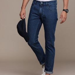 WROGN Men Slim Fit Light Fade Stretchable Mid-Rise Jeans-picture-23