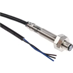 RS PRO Inductive Barrel-Style Proximity Sensor M8x1 2 mm Detection PNP 10-30 V DC, 2066154-13