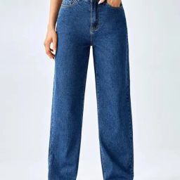 Kotty Blue Cotton Lycra Solid Jeans-image-61