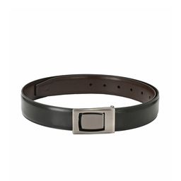Pacific Gold Men Black & Brown Solid Belt-image-59