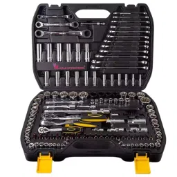 Malfah Enterprises Combination A3 Steel & Carbon Steel Socket Set, DELI DL3150T (Pack of 150)-33