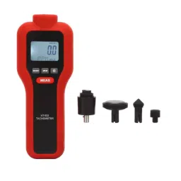 generic Real Instruments Digital Non Contact & Contact Laser Rotating Speed 2 in 1 Red & Black, HT-522 image 2