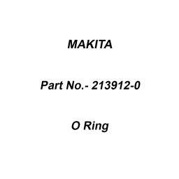 Makita Black Rubber O Ring Size 40 for HM1511, Part No 213912-0-17