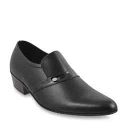Metro Men's Black Formal Slip-Ons-picture-5