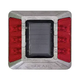 Ladwa 12x2.8x18 cm Aluminium Red Solar Road Stud Without Shank (Pack of 10)-25