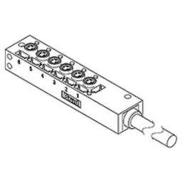 Molex Sensor Box and Connector Size M8 10 m Cable 3 Way 6 Port, 1202470041-26