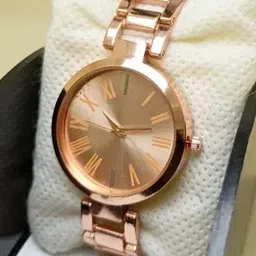 THE SHOPOHOLIC Women Stainless Steel Bracelet Style Straps Analogue Watch Merable Coper-picture-13